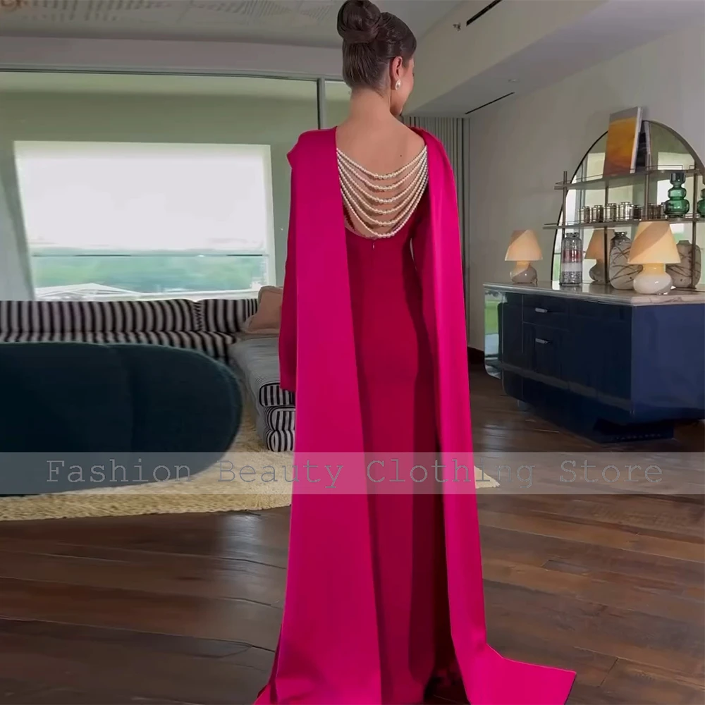 Special Occasions Clothing Elegant Contrast Color Satin Draped Front Fork Evening Dress Straight Boat Neck Dresses Long