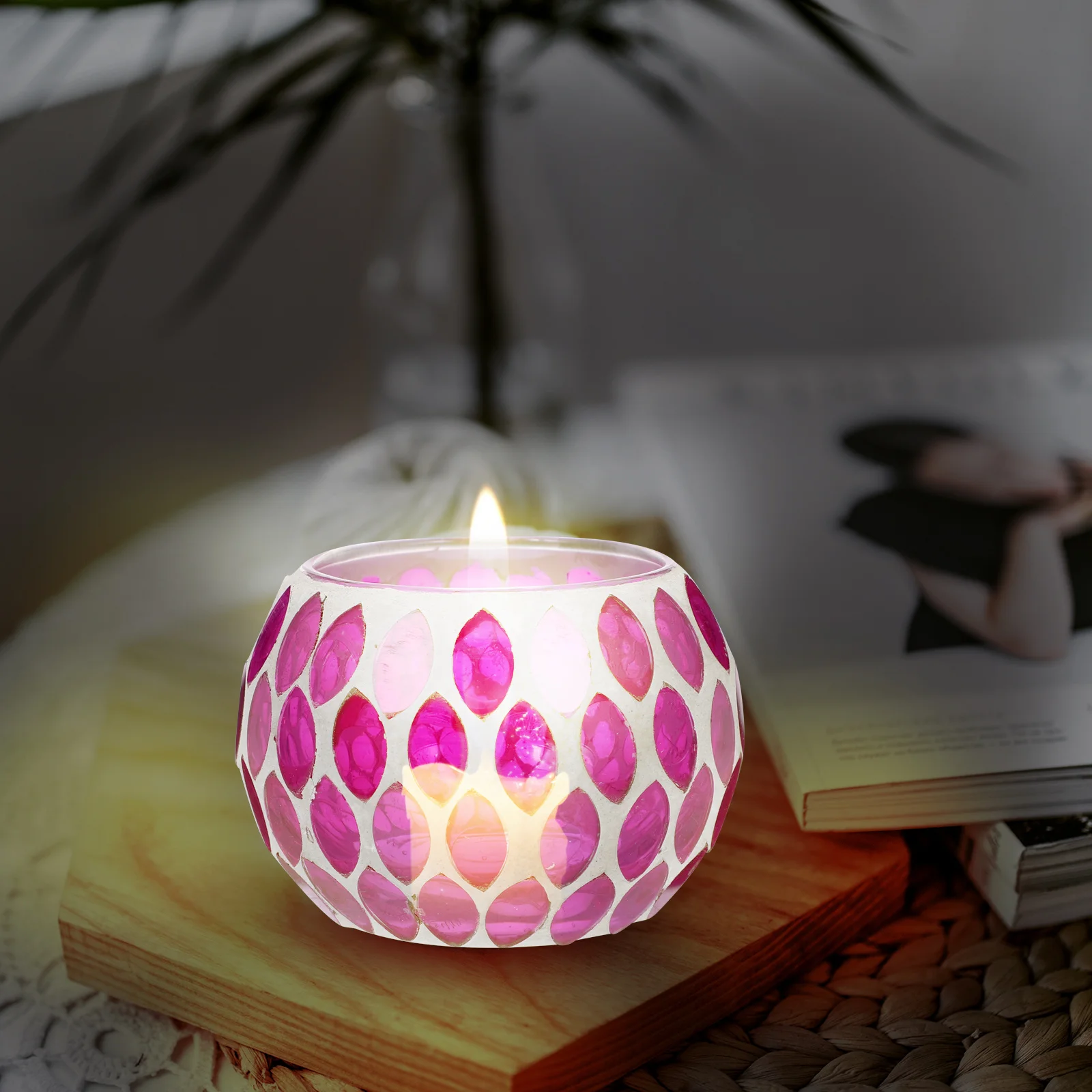 

Glass Holder Stylish and Elegant Decoration for Dining Table Centerpiece Glass Tea Light Holder Home Decor Item