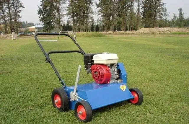 Hollow Tine Grass Lawn Aerator Coring Lawn Aerator Soil Compacted Lawn Golf Course Drill Machine for Community Parks