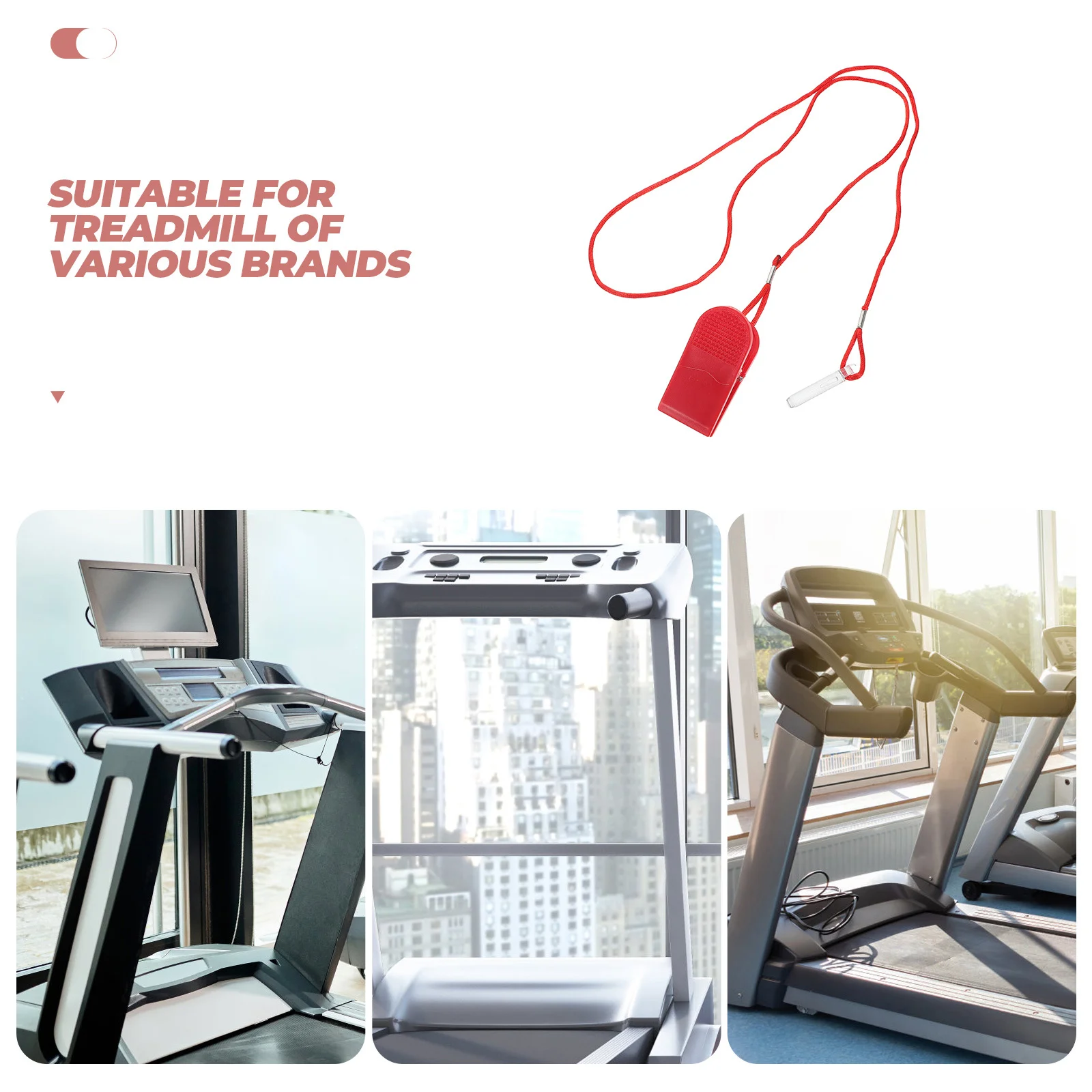 

Magnetic Treadmill Safety Key Emergency Stop Switch Universal Compatibility for Most Treadmill Models Home Gym Use