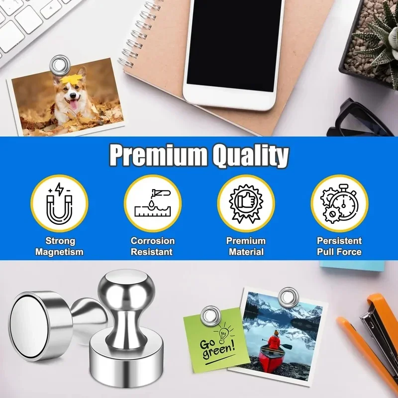 5-10pcs Magnet Super Strong Magnet Magnetic Thumbtack Neodymium Magnets Suction Cup Thumbtack Durable Magnetic Steel Thumbtacks