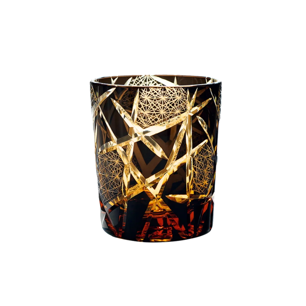 Hand-carved crystal whisky glass