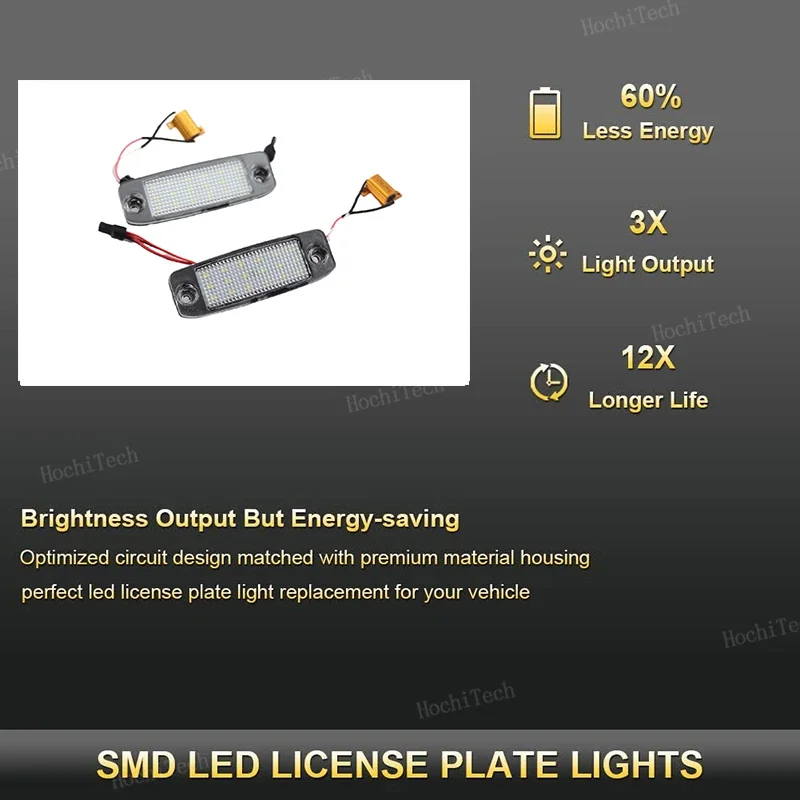 For Kia Sportage 2011-2016 Hyundai SONATA 10 YF 10MY 2010-2019 2pcs LED License Number Plate Light Lamp Car Lamp