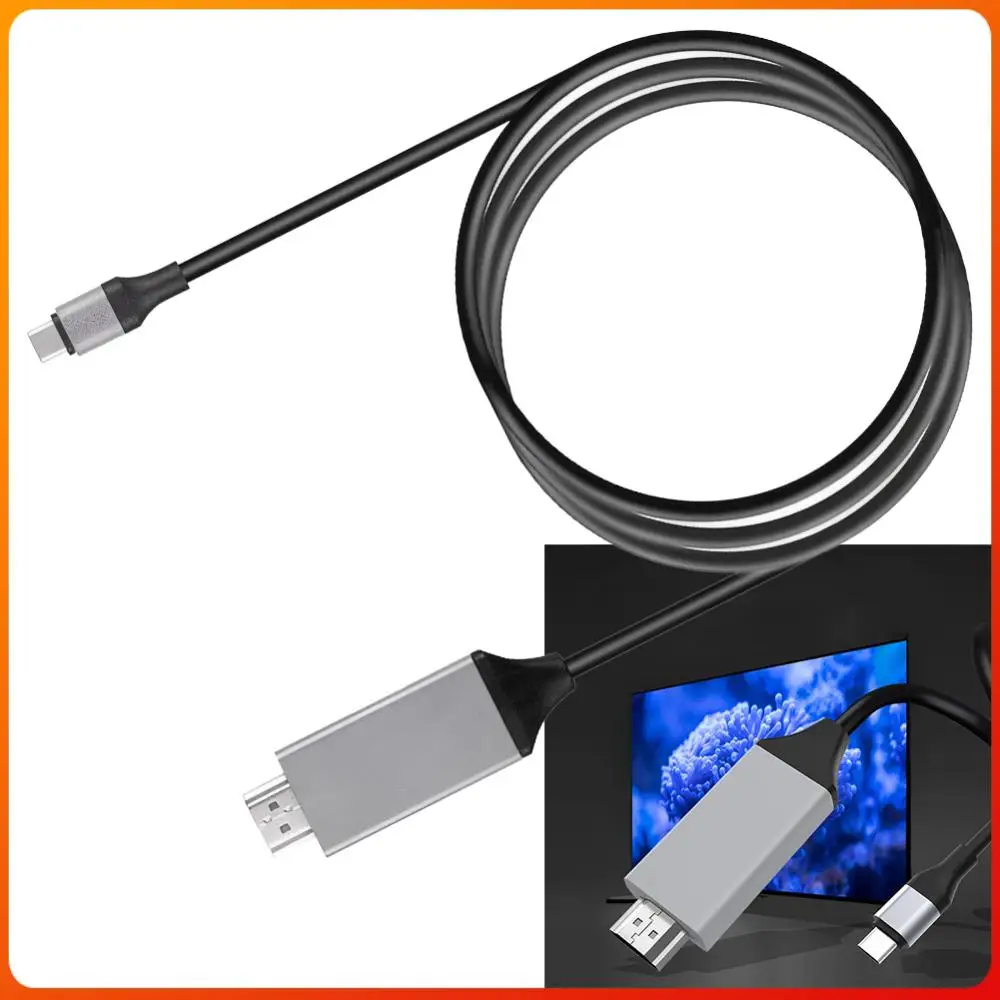 USB C To HDMI-compatible Cable Type C To HDMI-compatible TV HDTV Cable Adapter 10 Gbps Fit for MacBook Pro/Air for iPad Pro 2020
