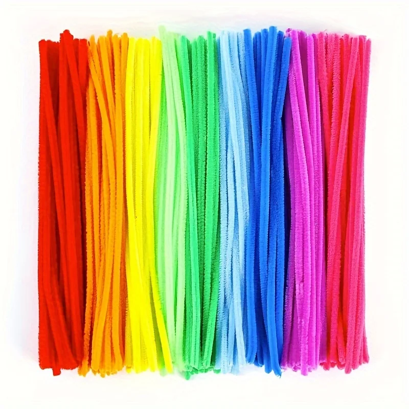 100 Pcs Multi-Color Pipe Cleaners,Pipe Cleaners for Crafts,Pipe Cleaner Crafts,Chenille Stems for Craft Kids DIY Arts Supplies