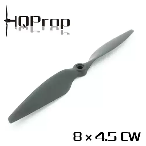 HQProp 8X4.5 Multi-Rotor Pusher Propeller 8 Inch Classic Black Glass Fiber Nylon Single Pack FPV Drone Blades