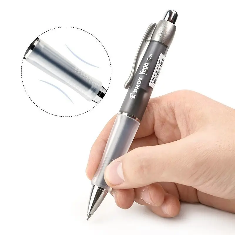 

Pilot 415V Japanese Gel Pen Black 0.5 Anti Fatigue Soft Grip Rubber Student Exam Signature Pen Quick Drying Water Rollerball Pen
