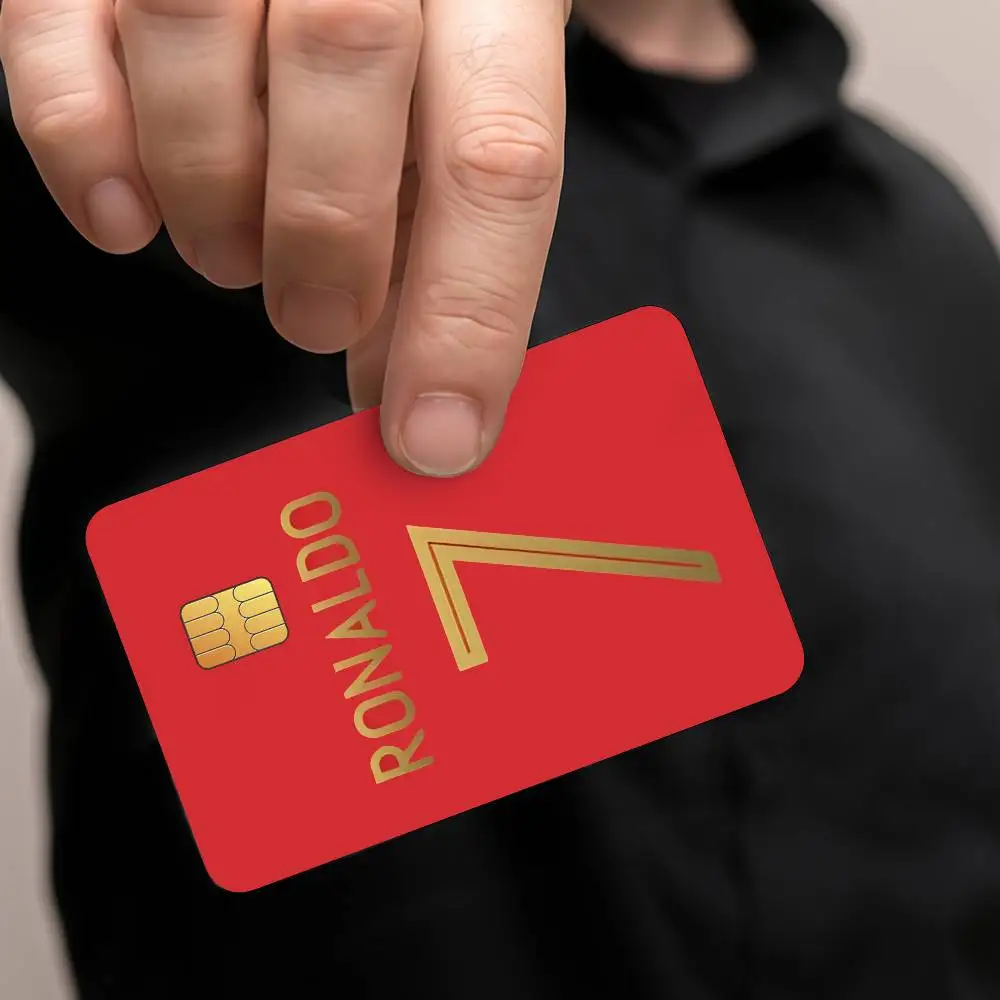 Football CR7 Waterproof Card Stickers For Credit Cards Debit Cards And Transit Cards 4pcs C-Cristiano R-Ronaldo view 6