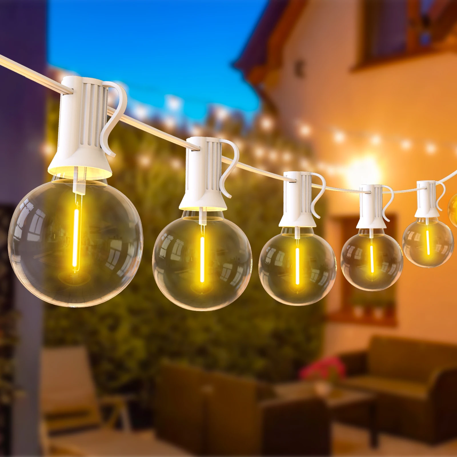 

LED String Light 30M 15M Fairy String Light Festoon Patio Garden Lights Christmas Lights Gift White Cable Decoration Lights