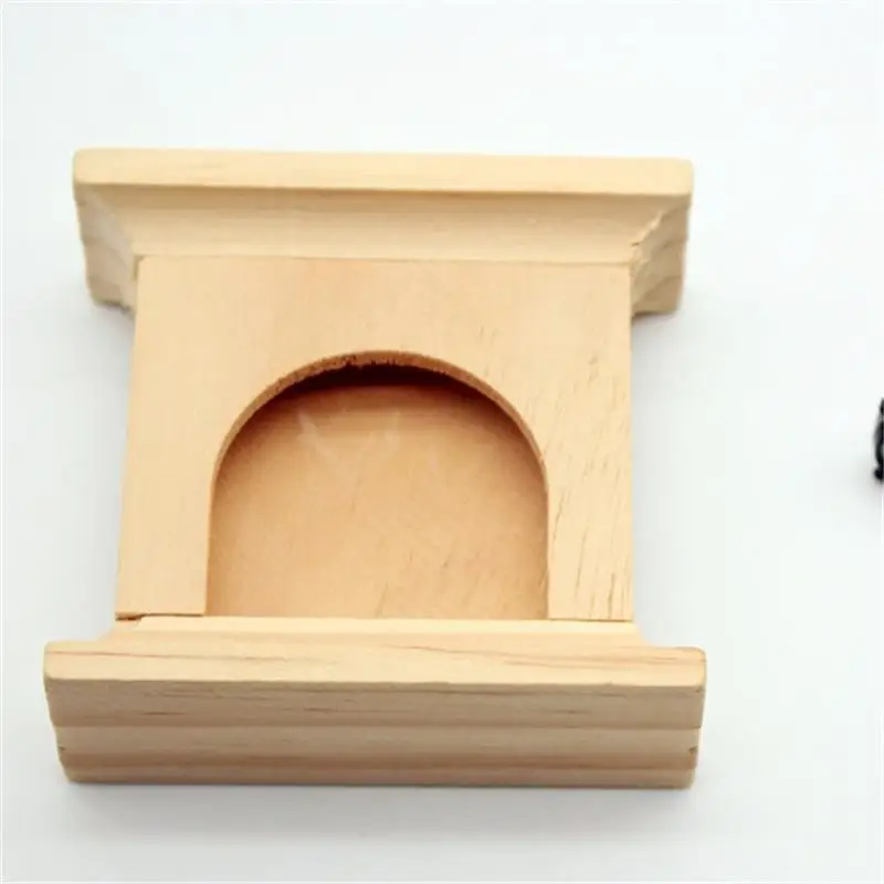 Dollhouse Miniature Furniture Oil Lamp Alarm Clock Fireplace Set Model For Doll House Decor Kids Pretend Play Toys Gift