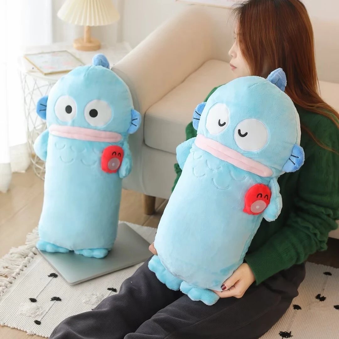 

Японский стиль Sanrio Hangyodon плюшевые уродливые рыбы приятные длинные подушки диван-кровать домашний декор милые плюшевые игрушки прикроватная подушка подарок