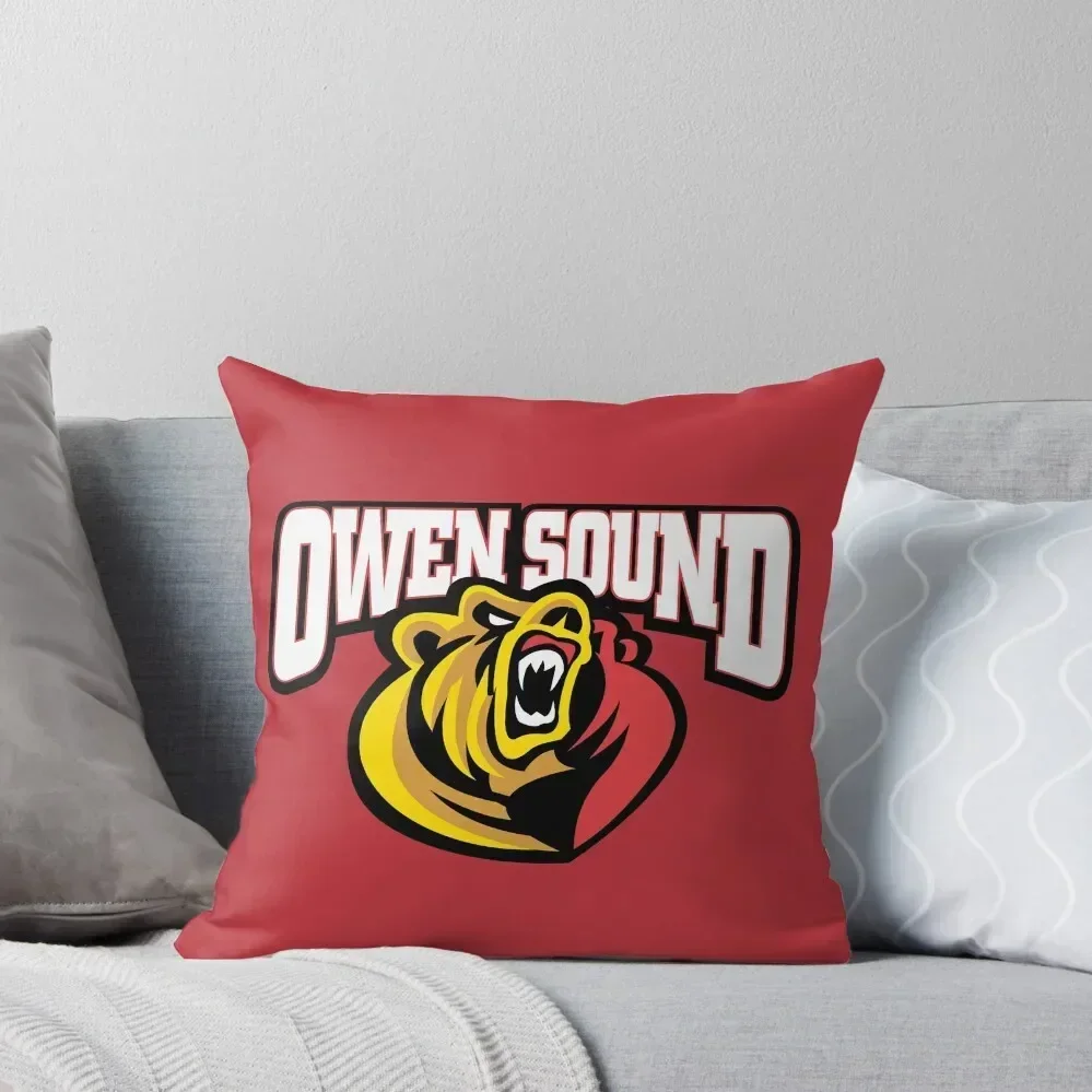 

Owen Sound Attack Throw Pillow Luxury Cushion Cover christmas decorations 2025 Pillow Decor Decorative Sofa Cushions pillow