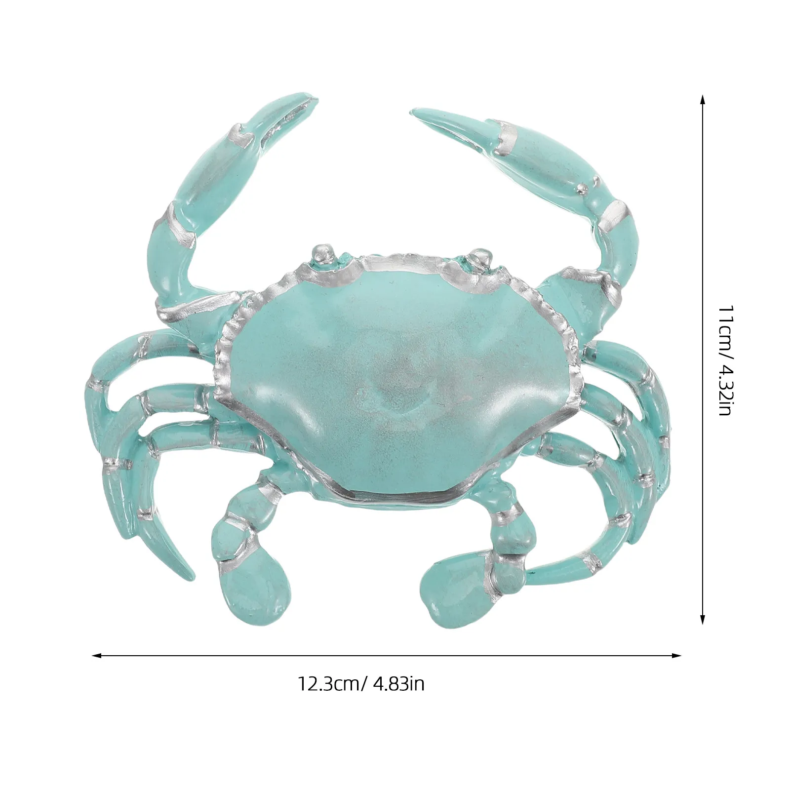 Detailed Resin Crab Ocean Animals Figure Mediterranean Simulation Coastal Wall Table Decor Modern Beach Interior