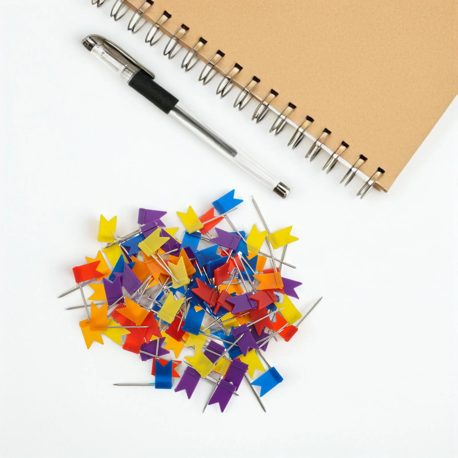 100 قطعة دبابيس العلم الملونة خريطة بمناسبة دبابيس ضغط للوحة الفلين خرائط السفر لوحات الإعلانات خريطة العلم لوحة الفلين الملحقات