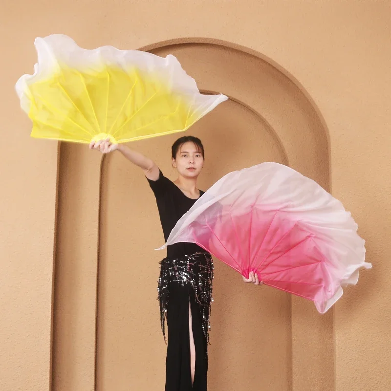 1pc Fishbone Fan Veil Opening Dance Performance Accessory Stage Show Carnival Worship Props Drama Stage Prop Cartilage Fan 60cm