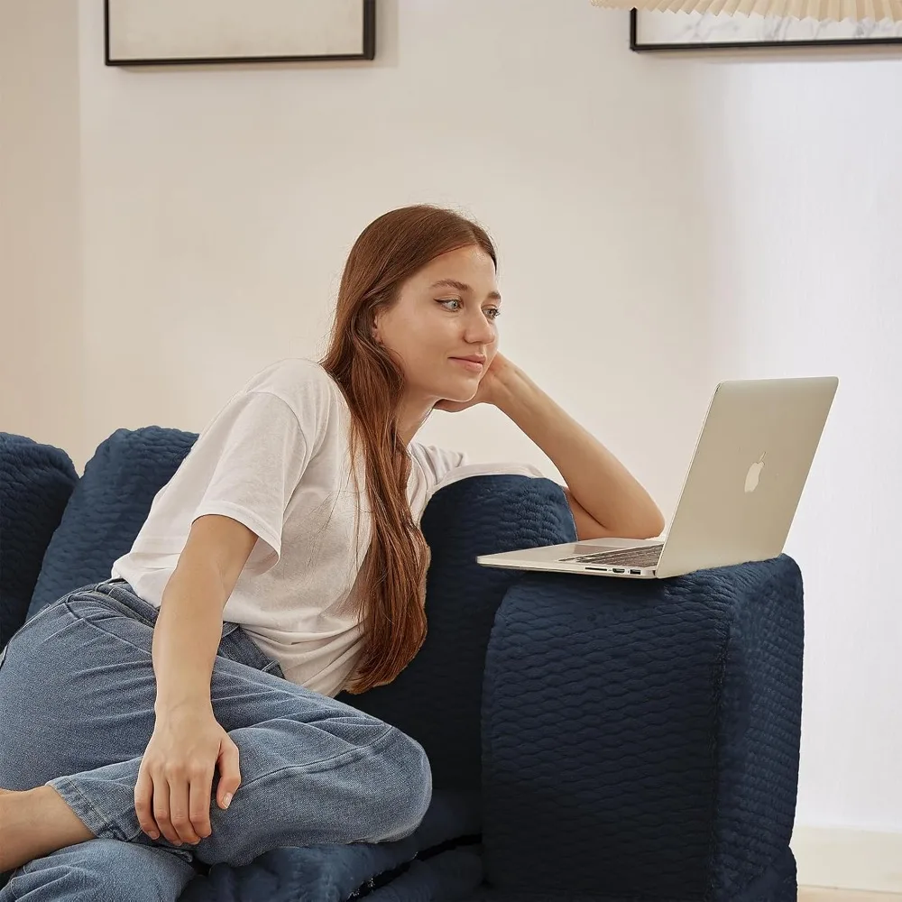 Диван-кровать-футон из пены с эффектом памяти, полноразмерный, раскладной, одеяло из искусственного меха в комплекте, удобный напольный диван-кровать