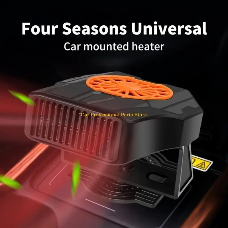 

R53D 12V/24V Portable Car Heater Rapid Heating Dryer Windshield Defroster Hot Fan Warmer Air Blower Electric Window Demister