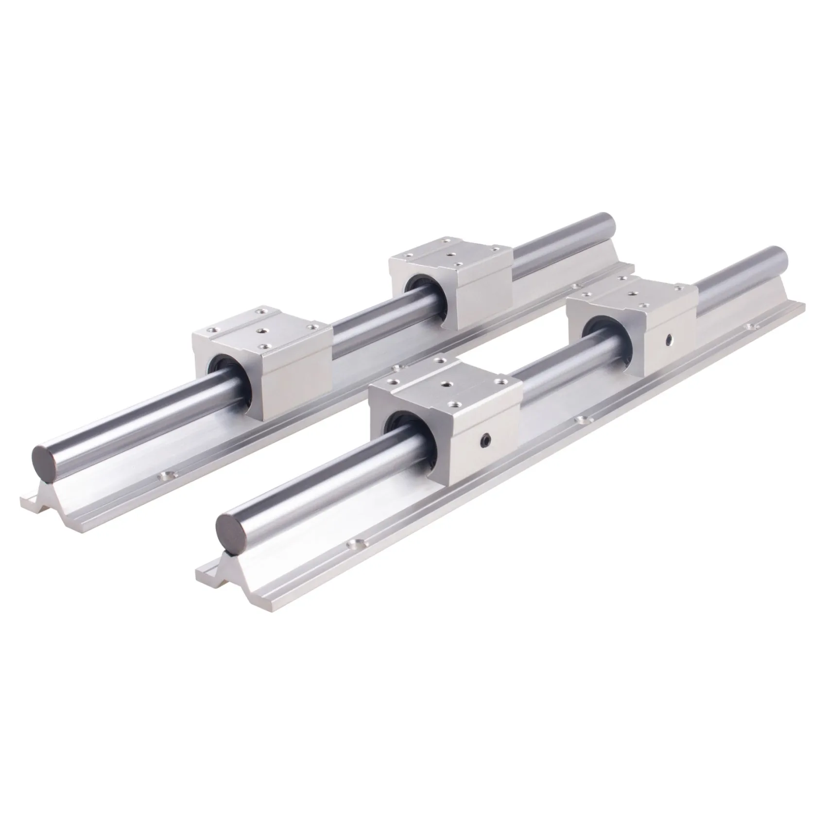 2set SBR Linear Guide SBR12 SBR16 SBR20 2pcs Rail + 4pcs SBR-UU for CNC Part