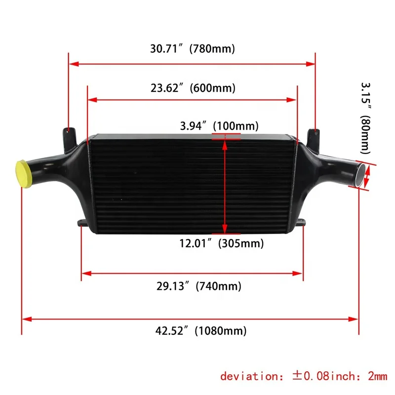 High Performance Front Mount Intercooler Kit for Nissan Skyline R33 R34 GTR RB26DETT 94-08