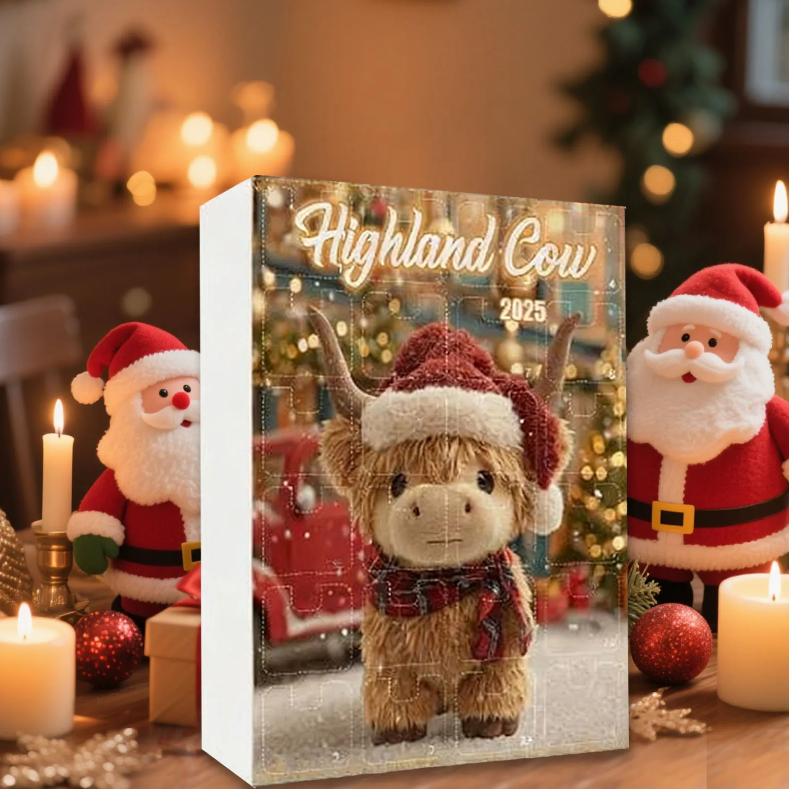 أضواء البطارية مع الموقت لأكاليل البقر تقويم القدوم تشريح عيد الميلاد العد التنازلي قلادة تحتوي على 24 مؤقت رقمي