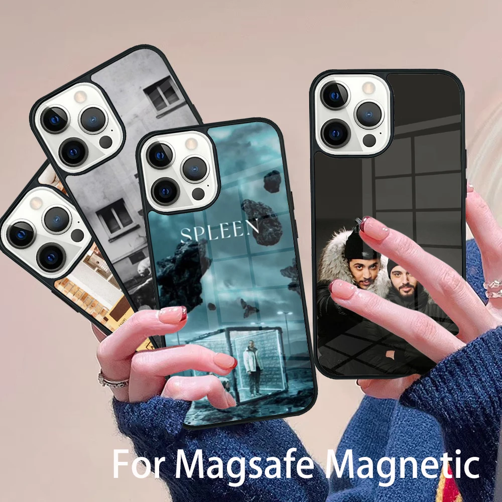

Djadja & Dinaz Phone Case Magesafe Magnetic Wireless Charge Cover For IPhone 16 11 12 13 14 15 Pro Max Plus Mini