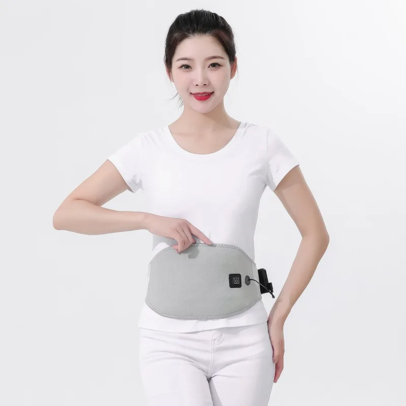 USB Graphene Heating Waist Belt Electric Warm Abdomen Belt Adjustable Elastic Waist Support Winter Waist Wrap for Men Women