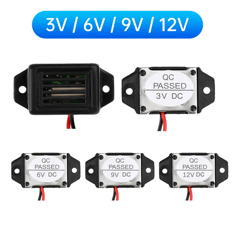 액티브 기계식 알람 부저, 미니 전자 피에조 알람 부저, DC 3V, 6V, 9V, 12V, 85dB