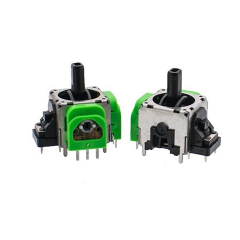 10 PCS For PS5 Hall Electromagnetic Joystick Potentiometer Green Metal+Plastic Adjustable Electromagnetic IC Joystick