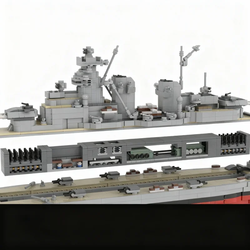 3333 elementy MOC H Friedrich Der Große Class Battleship Icons Model Klocki Konstrukcyjne Architektura Zabawki Prezenty Świąteczne Klocki dla Dzieci