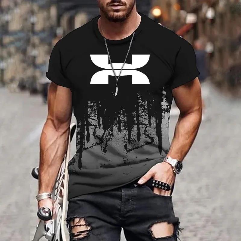 

Футболка мужская быстросохнущая, свободная, дышащая, с 3d принтом