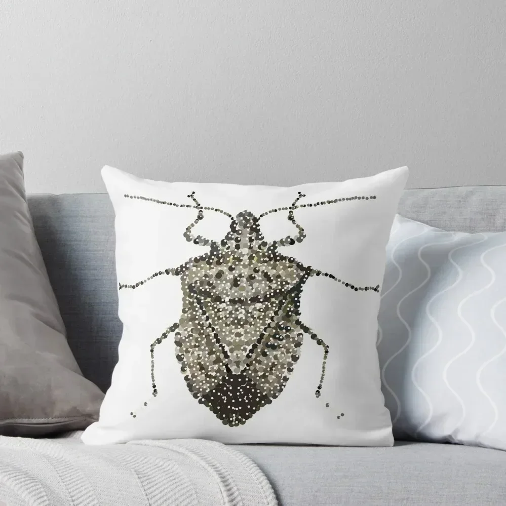 One Beautifully Bedazzled Stink Bug Throw Pillow covers for pillows Luxury Pillow Case christmas pillow case