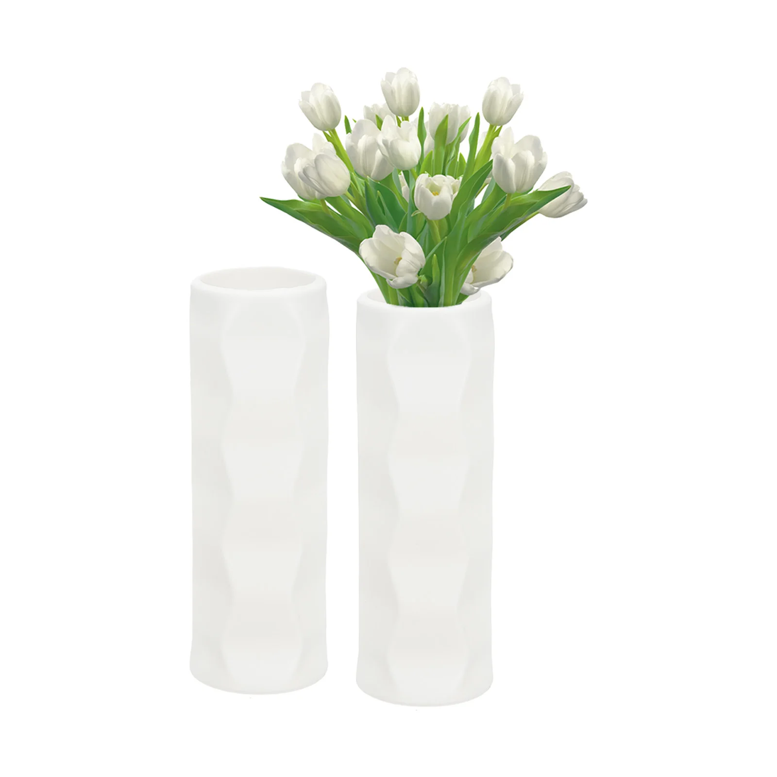 2/5/10pcs Flower Vases Plastic Nordic Vase for Flowers Decorative Floral Vase for Home Living Room Office Decor