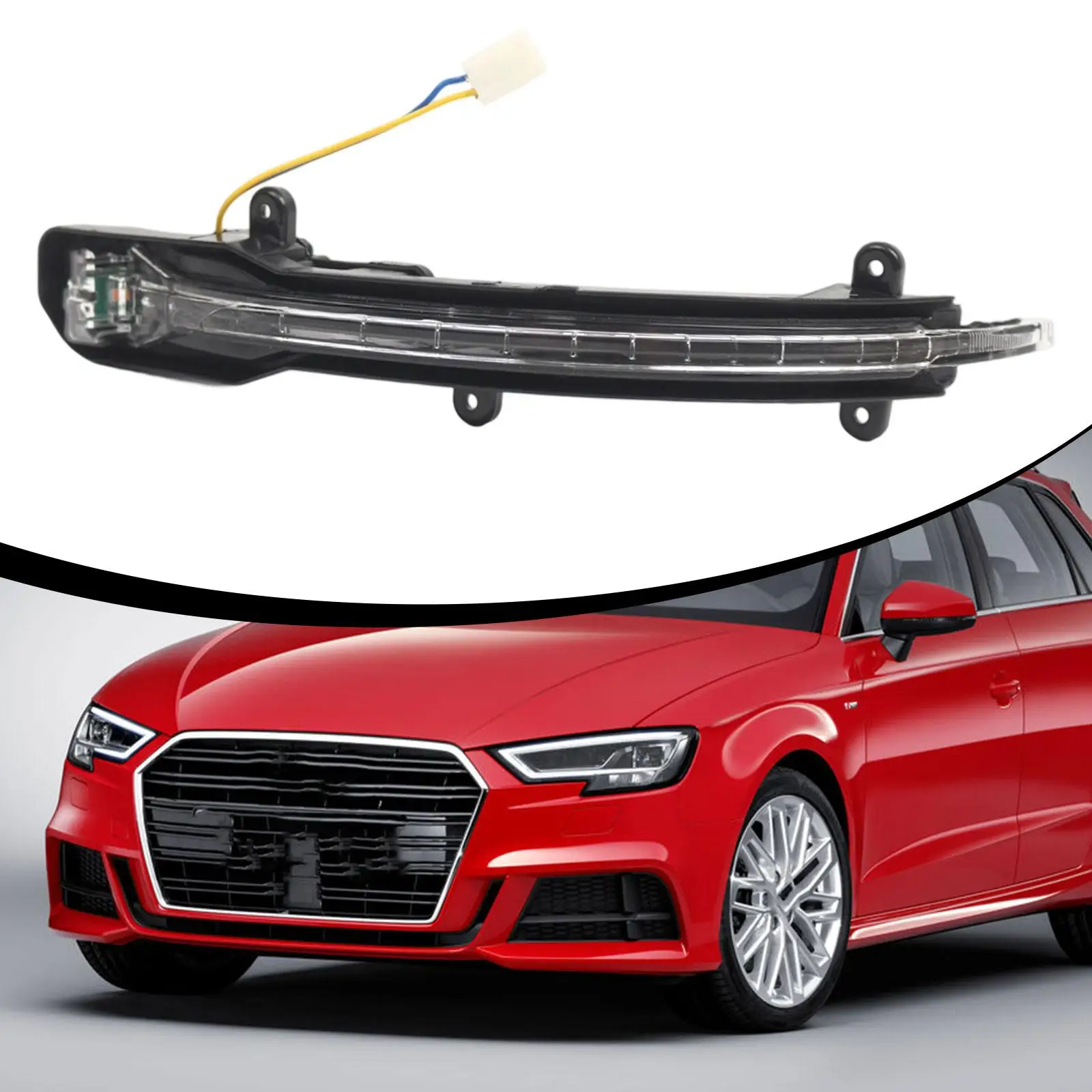 

Car Rearview Mirror Turn Signal Light 4L0949101C 4L0949101A Portable Easy to Install Spare Parts Direct Replaces for Q7 Q5