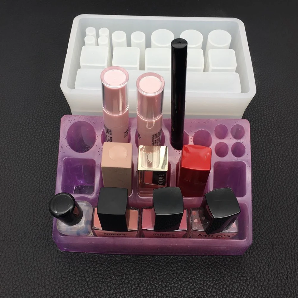 

Silicone Storage Box Mold for Lipstick DIY Epoxy Resin Mold Premium Flexible Material Portable Compact Design Ideal for Desktop