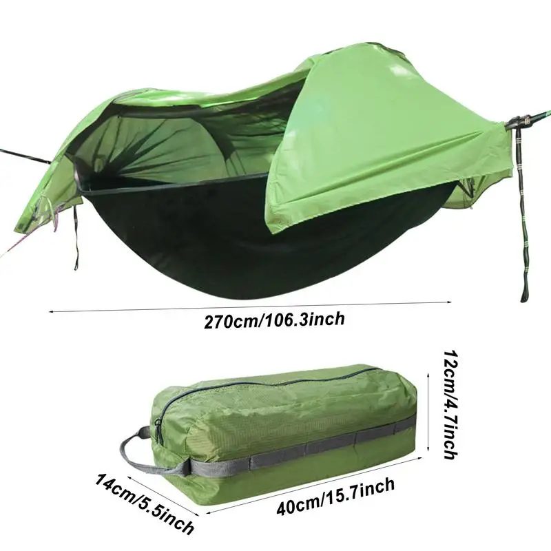 2 Person Backyard Hammock Tent Waterproof Backpacking Hammock 260x140cm Nylon Rocking Chair Outdoor Camping Hammock Swing Tent