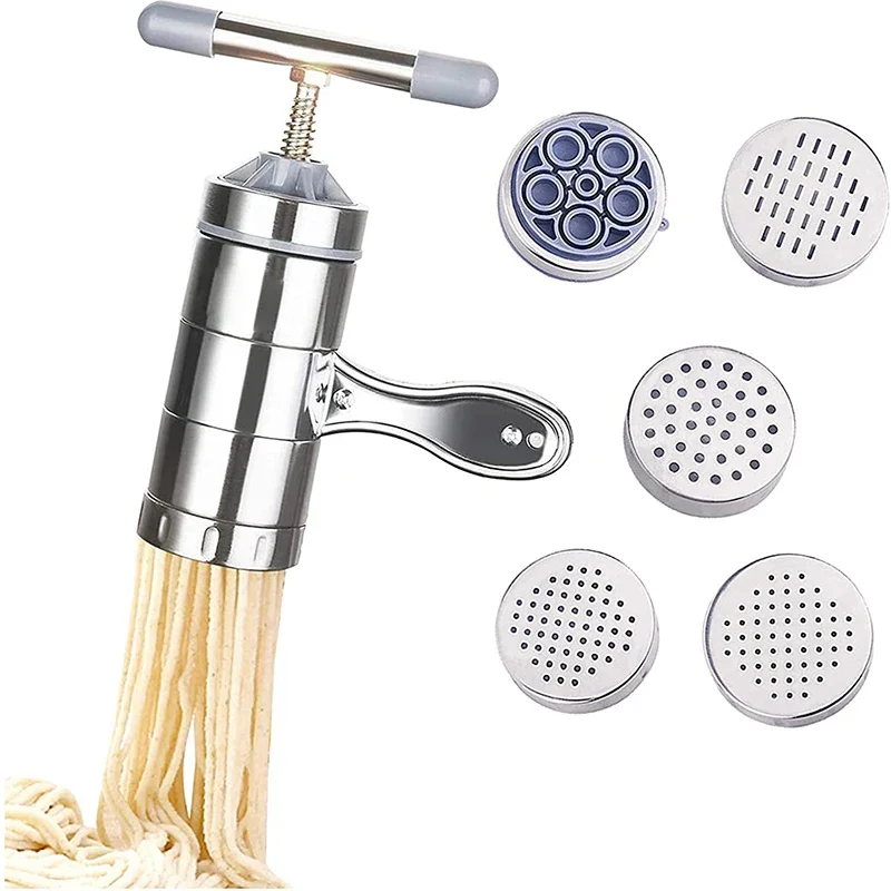 Stainless Steel Noodle Maker Press Pasta Machine - Spaghetti Cutter & Cookware