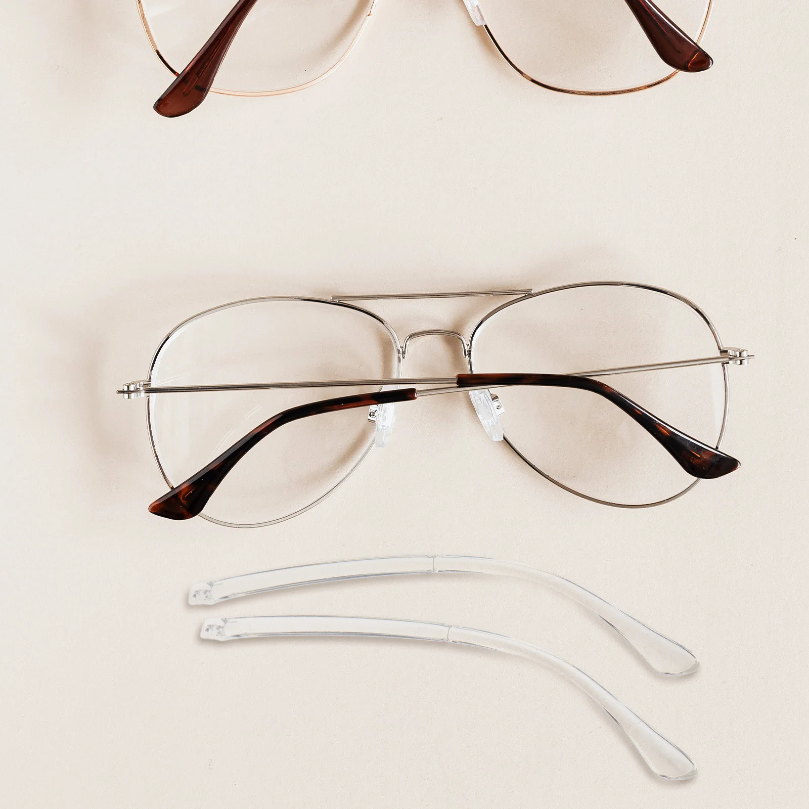 

Glasses Arm Replacement Universal Transparent Tr90 Eyeglass Arms Legs Replacement Kit Eyewear Temple Accessories