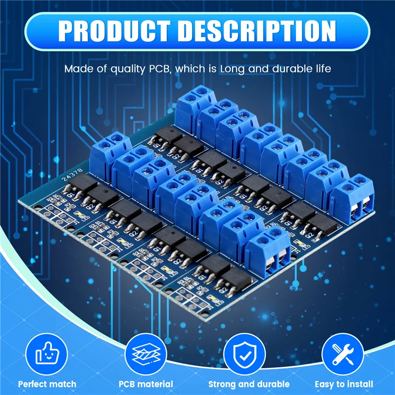 20 قطعة 15A 400 واط MOSFET الزناد التبديل محرك وحدة PWM منظم لوحة التحكم