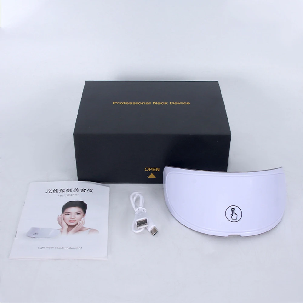 New Skin Care Neck LED Mask 7 Colors Photon Anti-Wrinkle Skin Brightening Neck Beauty Mask Skin Tightening Neck Wrinkle Remover