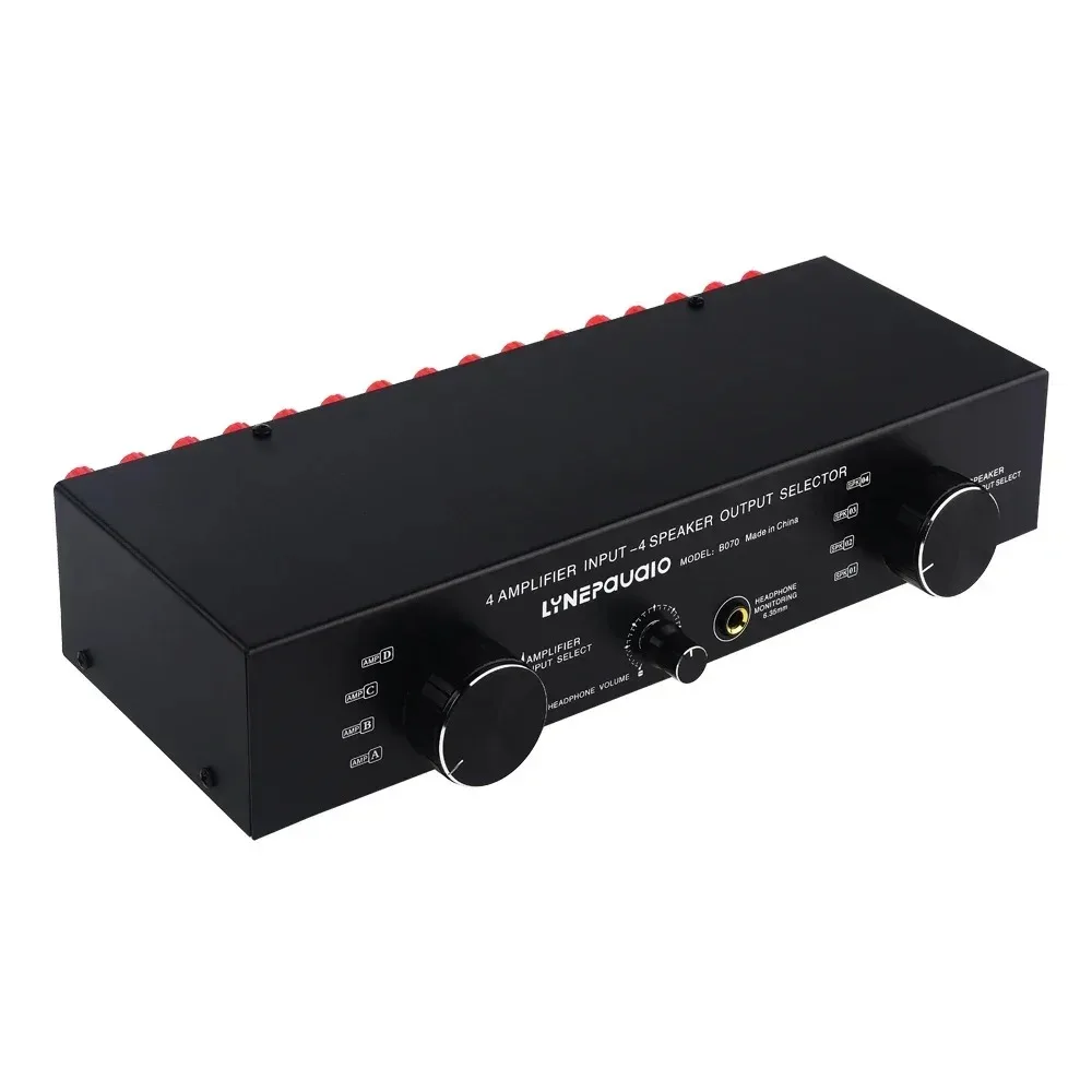 LINEPAUDIO 4 IN 4 OUT Power Amplifier Speaker Selector Switcher Speaker Switch image 2