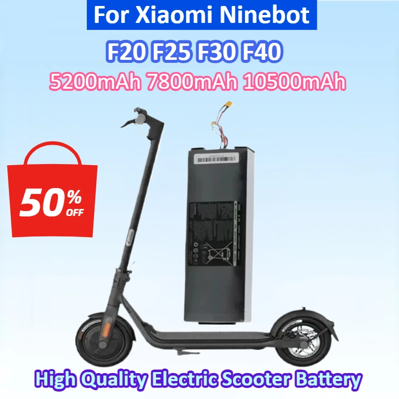 Newest 36V 6600mAh Lithium-ion Rechargeable Battery for Xiaomi Ninebot F20 F25 F30 F40 High Quality Electric Scooter Battery
