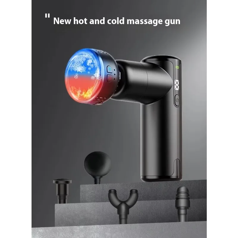 Mini Wireless Whole Body Fitness Relaxation Deep Tissue Massage Gun Fascia Hammer Type with Head Application