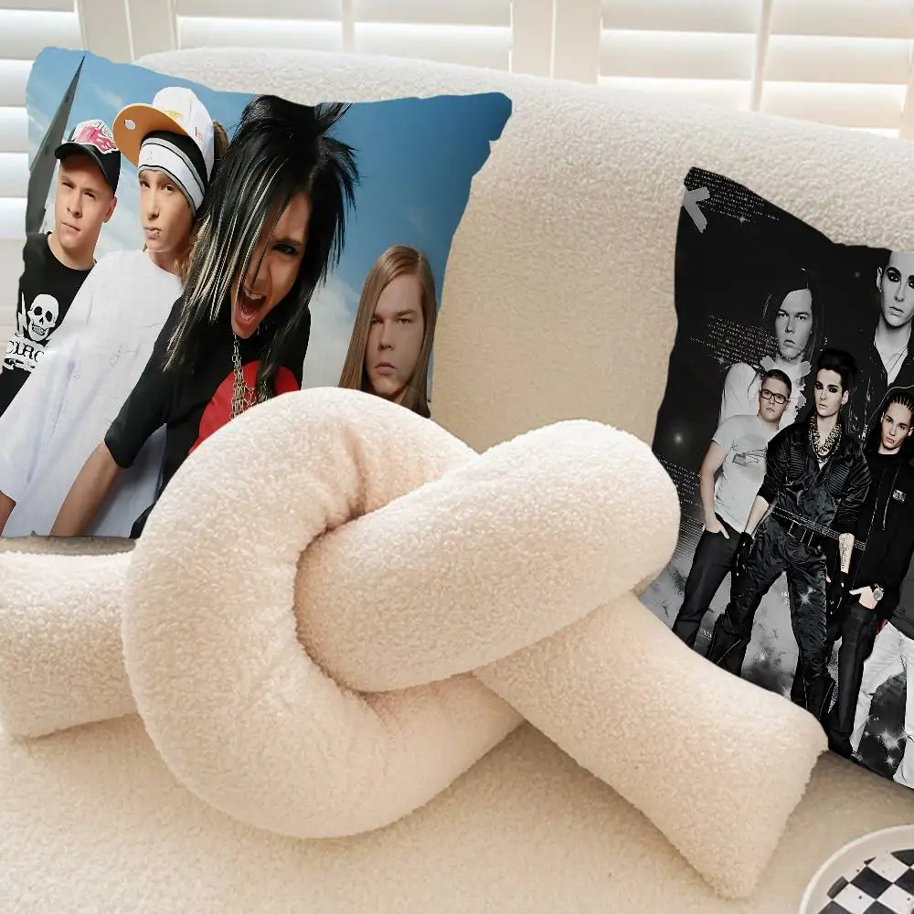Band Tom Bill Kaulitz Tokio Hotel Cushion Cover Inches Farmhouse Decor Home Throw Pillow Covers for Couch Decorations