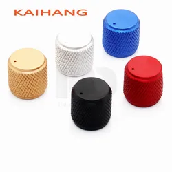 1PCS 15.5×15mm Precision machining knurl Aluminum Alloy Knob Potentiometer Knob Volume Audio Adjustment Knob cap round hole 6mm