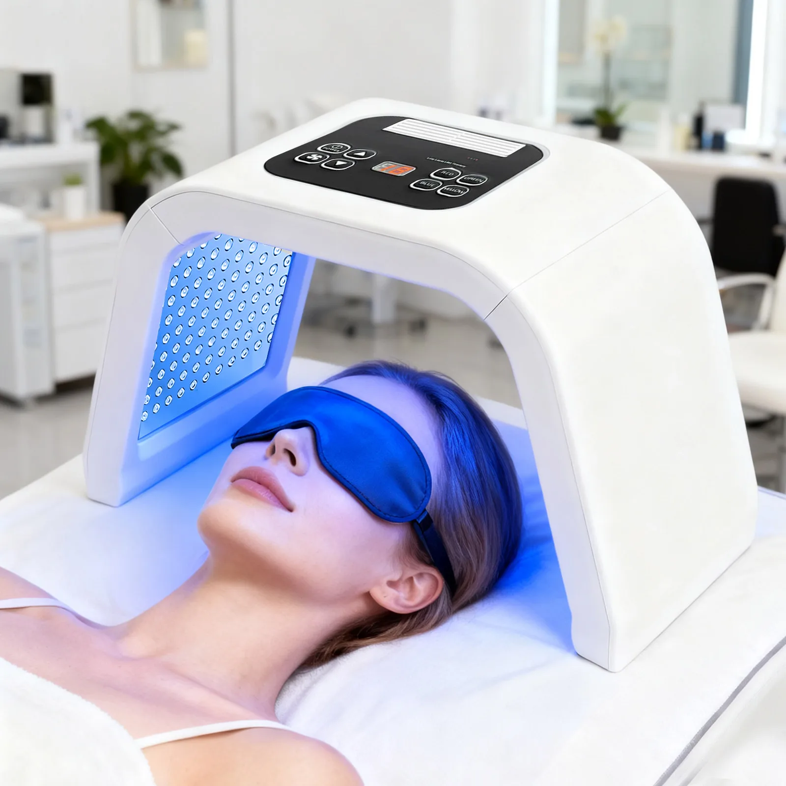 Máscara Facial LED de Terapia de Luz PDT de 7 Colores, 287 LED, Máquina de Luz para el Cuidado de la Piel, Rejuvenecimiento Facial, Equipo de Belleza para Salón y Spa
