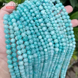 A+ Natural Mozambique Amazonite Loose Beads for Jewelry Making Bracelets Earings Necklace DIY Accessories 6 8 9mm Wholesale