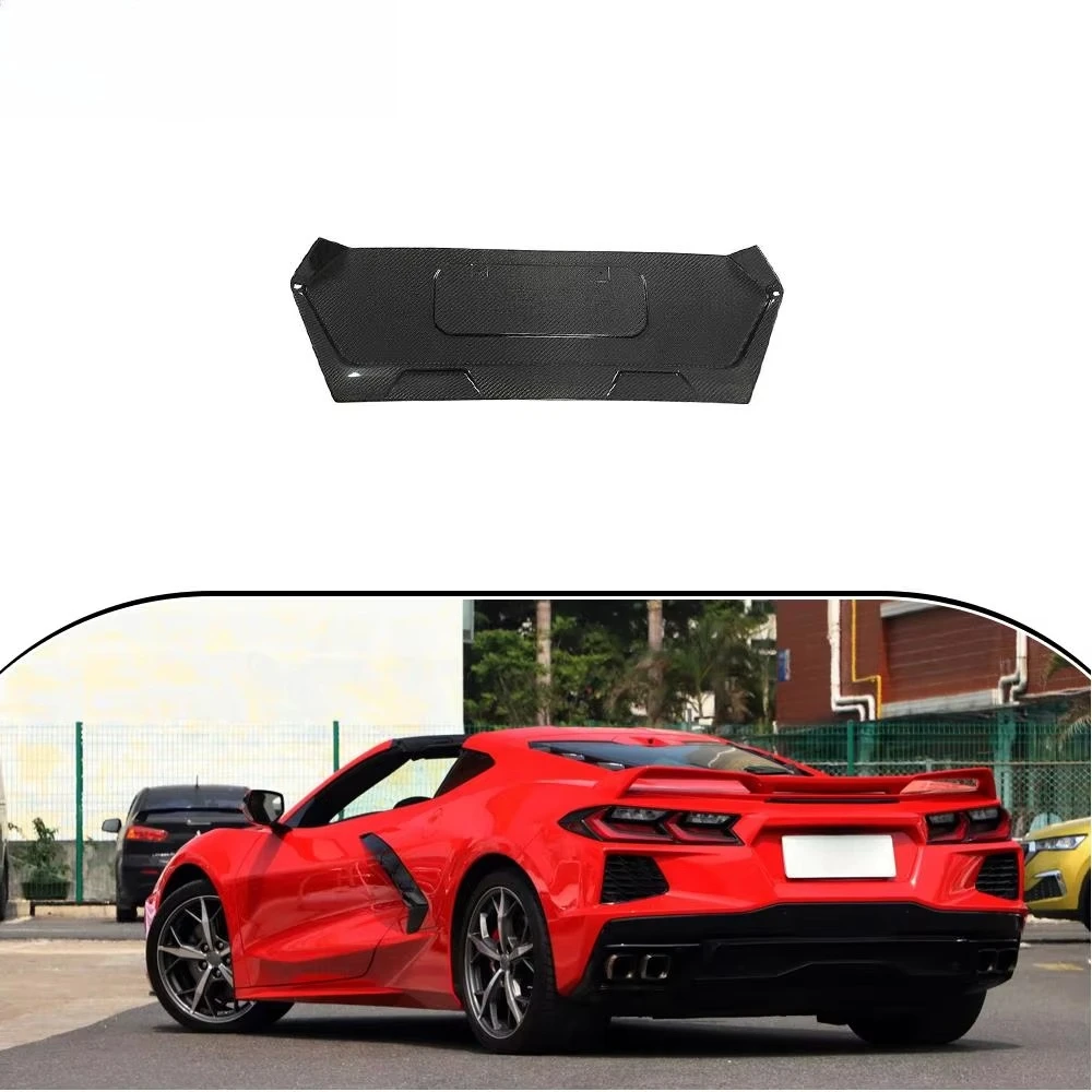 

Product Customization ForChevrolet Corvette Stingray C8 Carbon Fiber License Plate Filler Area Frame 2020 2021 Carbon Black