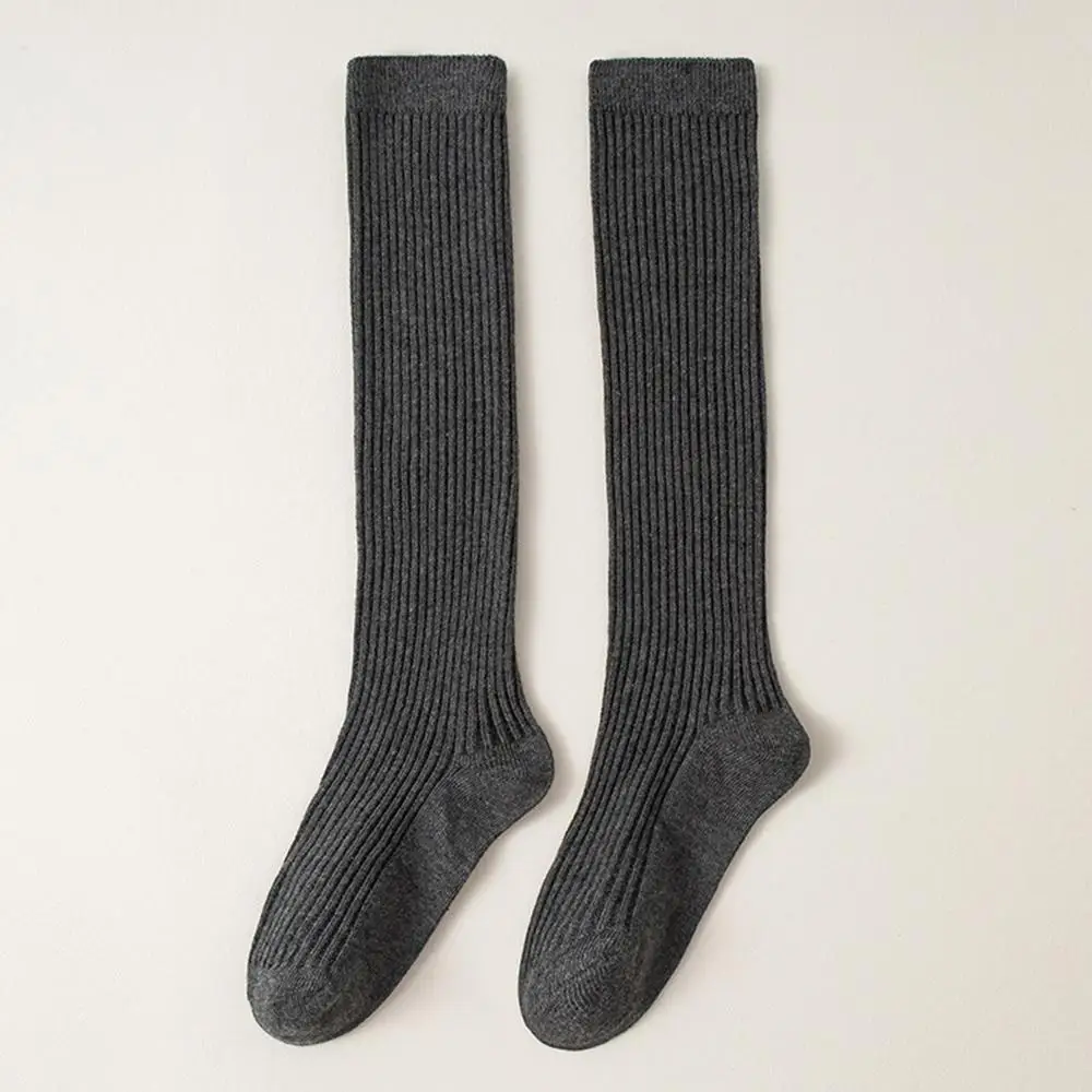 

Fashion Solid Girls Knee High Socks Cotton Spring Autumn Long Socks Calf Socks Seamless Toddler Soccer Socks for