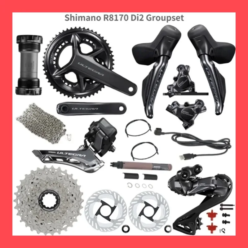 Shimano Ultegra Di2 R8170 2x12 Speed Groupset  Road Disc Brake Groupset