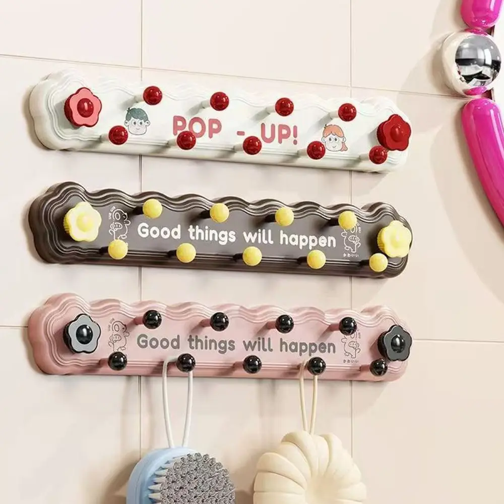 

Suction Cup Bathroom Storage Hook Detachable Waterproof Door Back Clothes Hook Moisture-proof Creative Key Hook Rack Towels